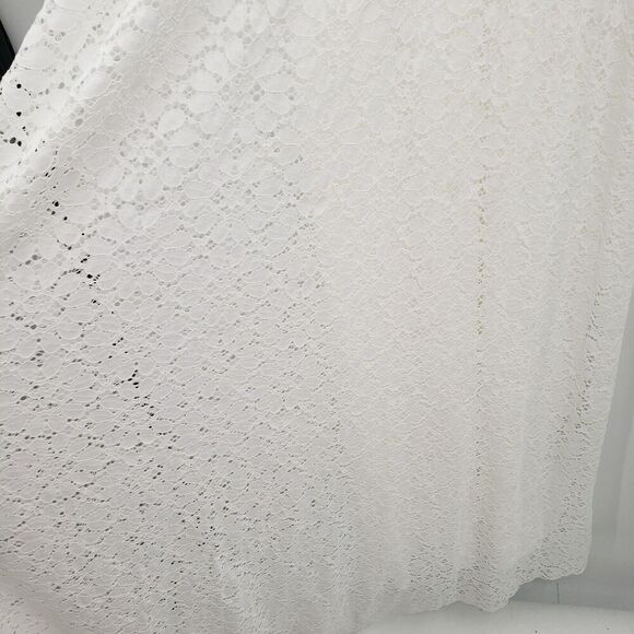 Baltic born Venice lace maxi Dress Womens Size Medium Short Sleeve V Neck V Back - Picture 3 of 13